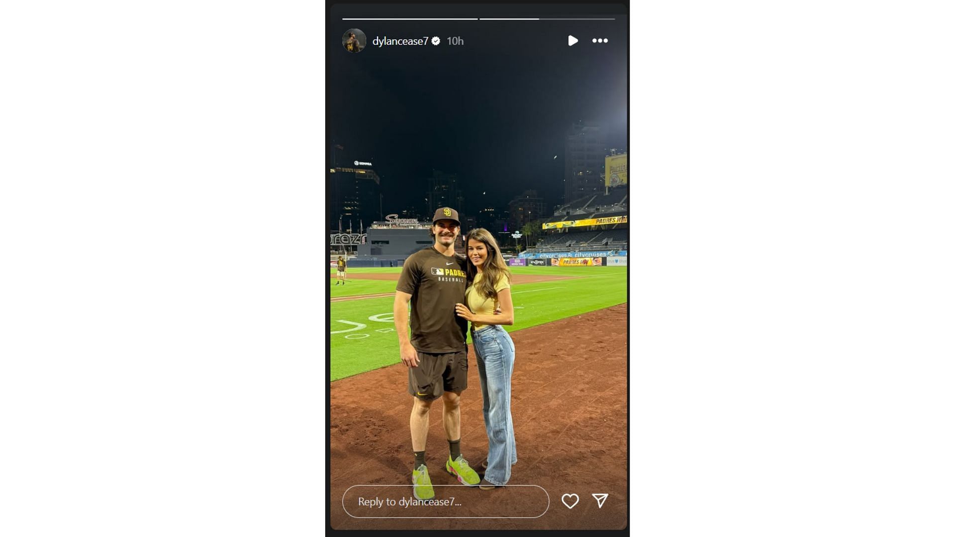 Dylan Cease's Instagram Story (Souce: Instagram @dylancease7)